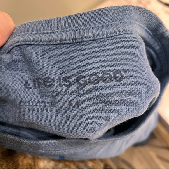 Life Is Good Christmas Blue Long Sleeve Tee - Picture 6 of 6